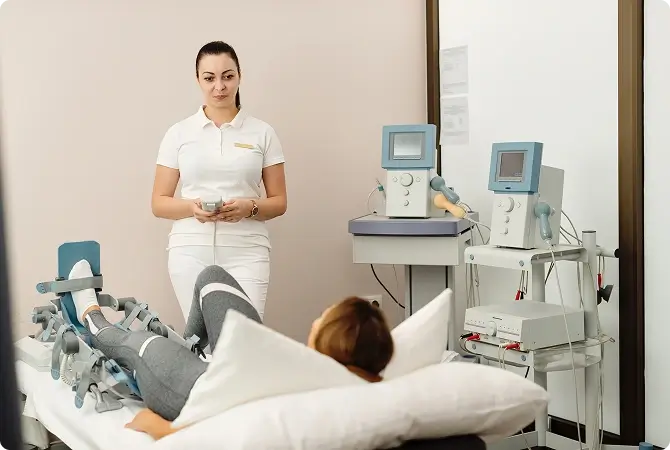 Kinesiology tape application