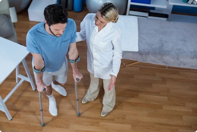 Difficulty walking and physical therapy