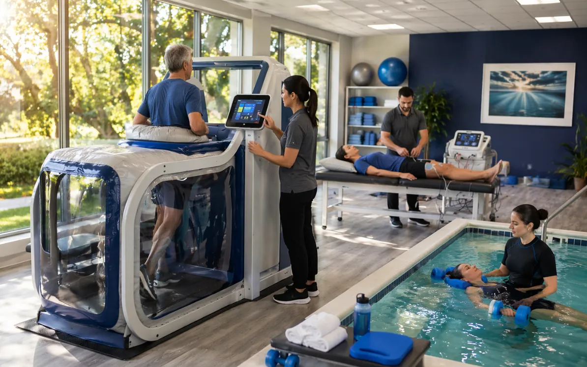 Advanced Physical Therapy Treatments: AlterG Treadmill, Electrotherapy and Aquatic Therapy